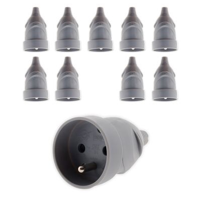 2 Pin Ac Elektrische Macht Mannelijke Stekker Vrouwelijke Stopcontact Adapter Adapter W / Draad Rewireable Verlengsnoer Connector | NL