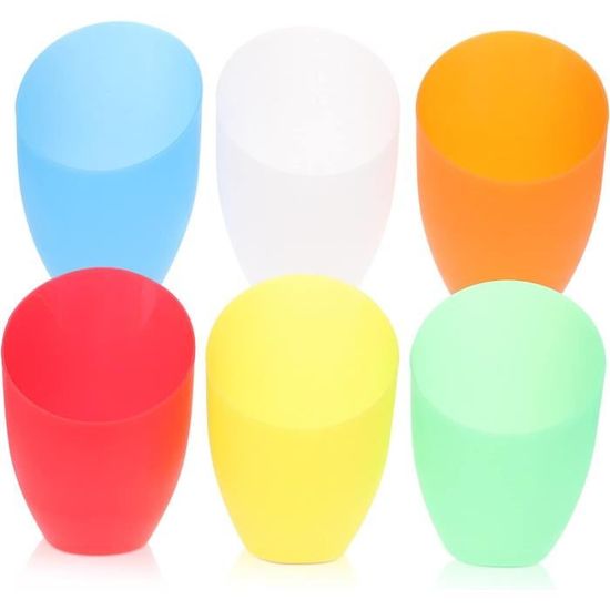 Lot De 6 Abat-jour En Plastique Type "fer à Cheval" - Pour Applique Murale, Suspension, Lampe De Poche (trou 42 Mm)
