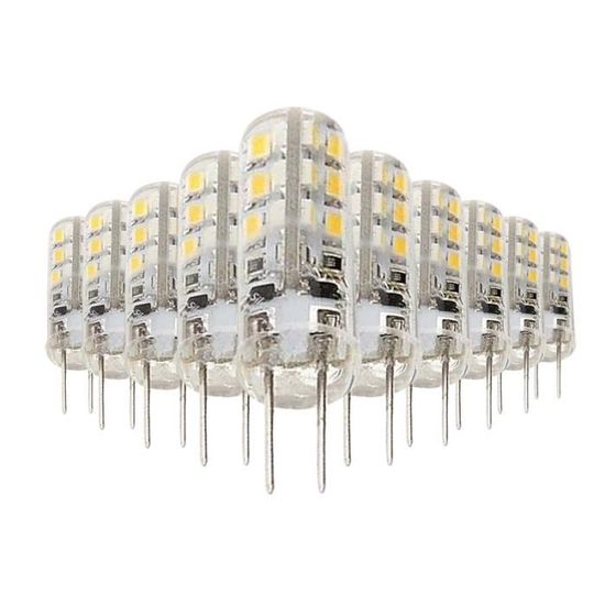 Ampoule LED G4 2W 12V SMD2835 24LED 360° (Pack de 10) - Blanc Froid 6000K - 8000K Silumen