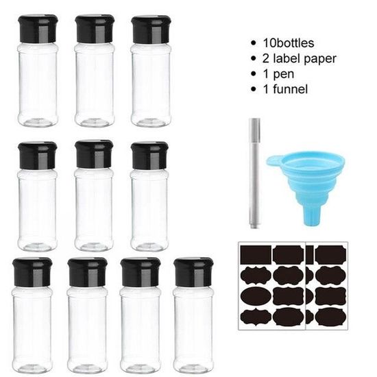 GORGECRAFT Lot De 50 Bouchons Ronds Blancs 5 Tailles – Bouchons De Rechange Pour Salière, Poivrière, Pots Et Bouteilles Avec Languette Facile à Tirer