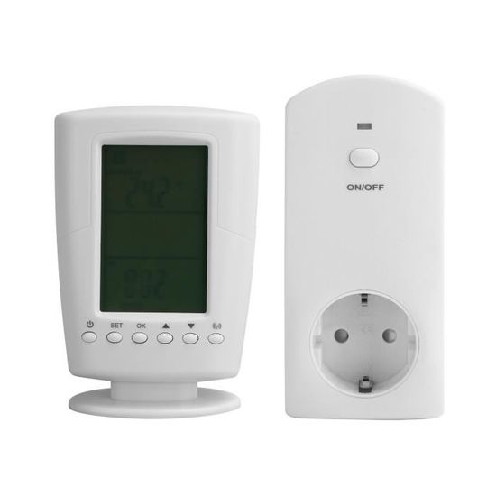 Prise Thermostat/hygrostat Numérique - Contrôle Température Et Humidité, 4 Modes, 16A, Pour Terrarium, Serre