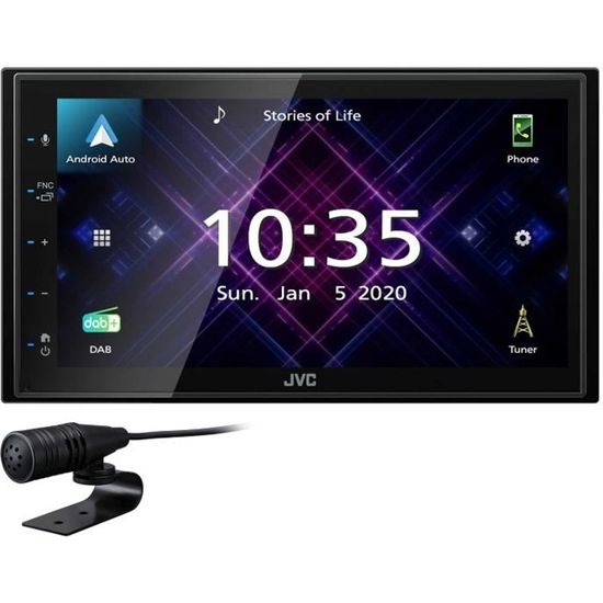 KENWOOD Autoradio tactile 6,8" 2DIN DAB+/USB/BT DMX125DAB Cdiscount Auto