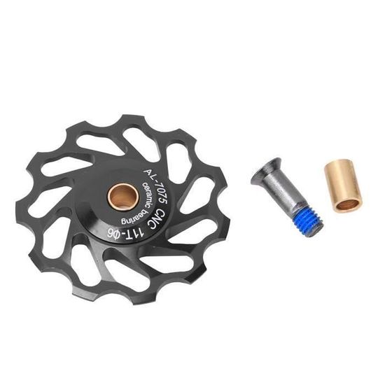 Poulie De Dérailleur KCNC Surdimensionnée 16T à Roulements Scellés - Noir - Pour VTT/Vélo Route 7 à 11 Vitesses