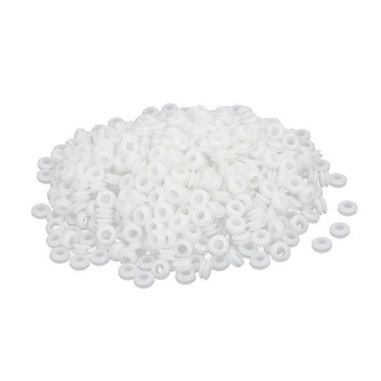 Lot De 50 Passe-fils Caoutchouc 6mm - Pour Câblage électrique, Noir