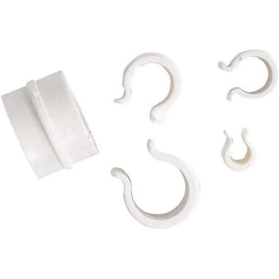 20 Clips De Fixation Pour Film De Serre - Plastique Robuste - Diamètre 19 Mm - Pour Tuyaux Cadre Serre, Filet Ombrage - Résistant Aux Intempéries - 8