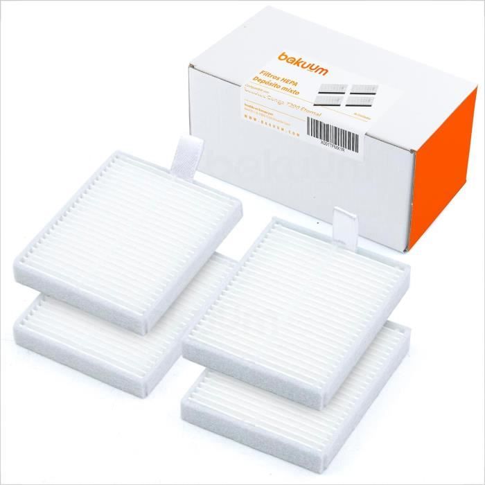 Lot De 4 Filtres HEPA Pour Aspirateur Balai JONR ED12 Pro Max - Accessoires Remplacement, Lavables - Compatible Modèle 2-en-1