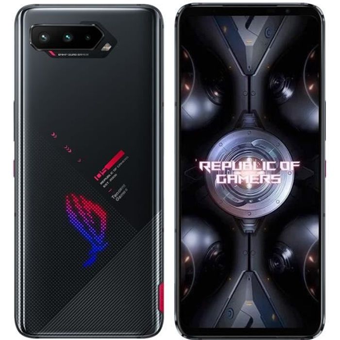 ASUS ROG 5 Smartphone Snapdragon 888 8 Go 128 Go Téléphone de jeu noir