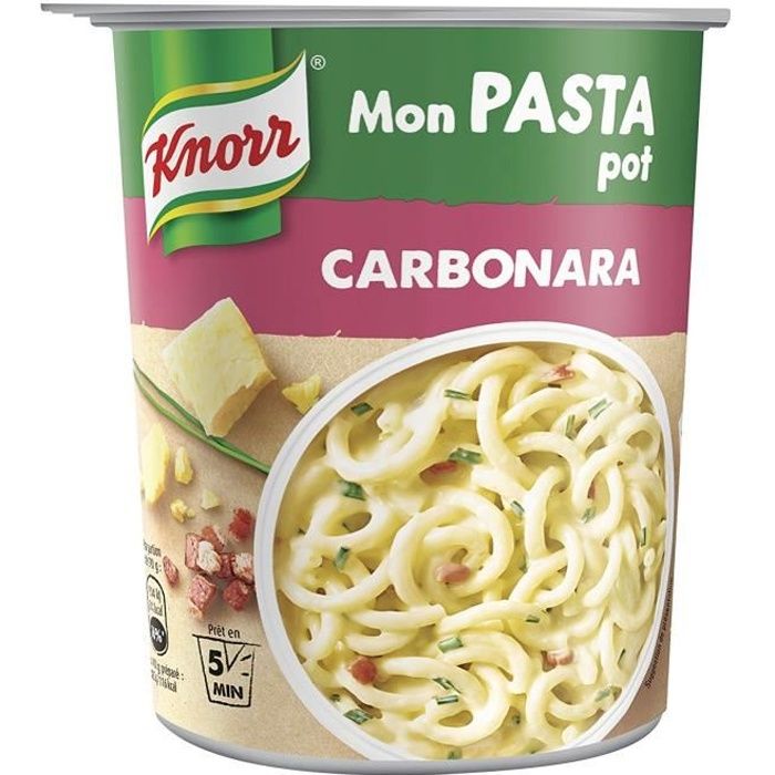 Knorr Pâtes Déshydratées Mon Pasta Pot Carbonara 71 g