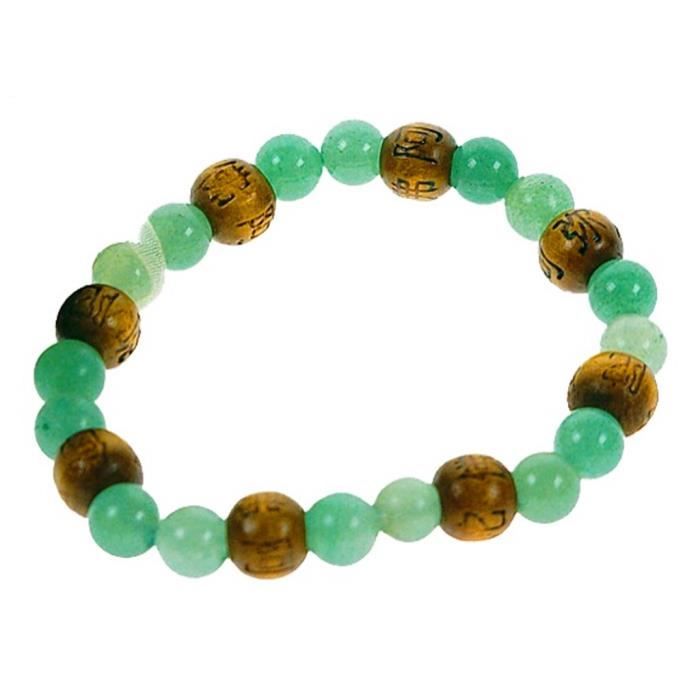 Bracelet Perles de karma Aventurine ( Adulte )