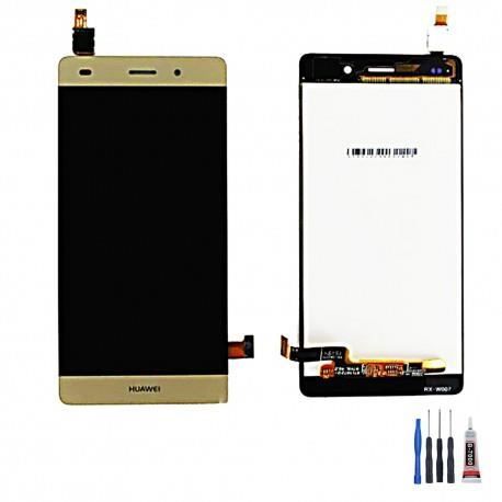 Vitre tactile écran LCD pour Huawei P8 Lite or doré ALE-L21