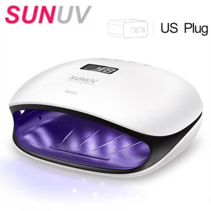 sèche-ongles -SUNUV SUN4-SUN4s 48W UV lampes LED sèche-ongles lampe avec écran LCD intellig...- Modèle: SUN4 US Plug - MIZJHGA01434