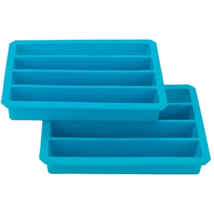 Webake Bac à Glaçons en Silicone pour Bouteille d'eau Lot de 2 Moules à Glaçons Stick pour Soda ou Les Sports Bouteille, 4 Cavit169
