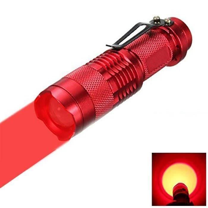 Lampe torche 200 Lumen lumière rouge