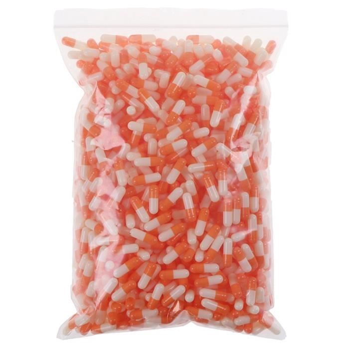 1000 pièces-sac Capsule de gélatine vide Capsule de gélatine vide Capsule de gélatine dure Gel cachère clair pour le sto SD10237