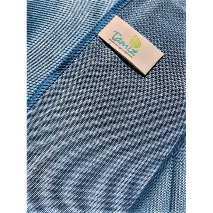 Chiffon lavette microfibre bleu pour vitre verre 40cm x 5