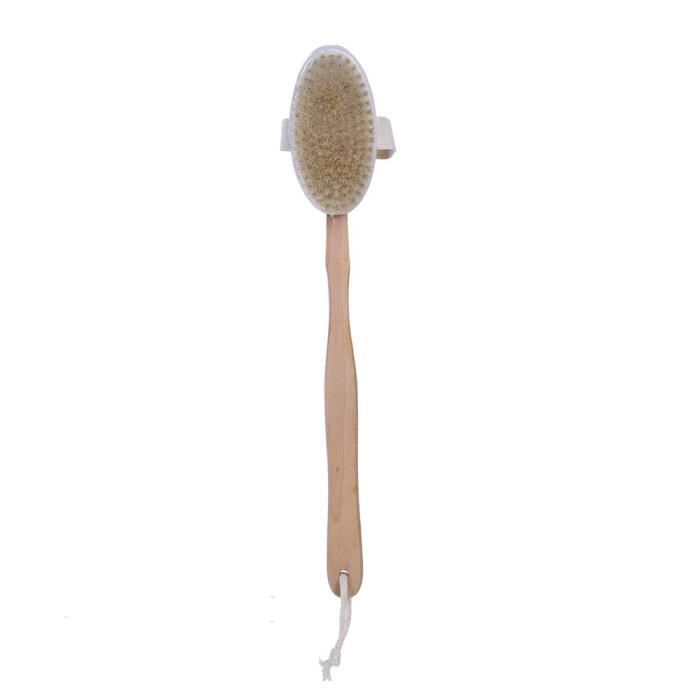 Garosa accessoires de sauna Brosse de sauna naturelle à long manche Brosse de bain Deluxe Accessoires de sauna Brosse pour le corps