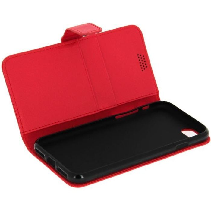 Etui Etui à Clapet Portefeuille pour iPhone 7 et iPhone 8 - Rouge