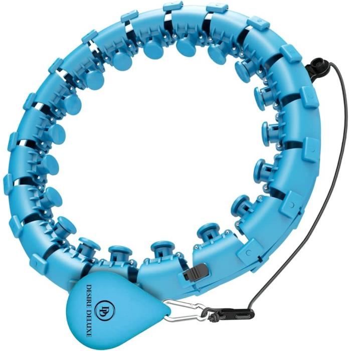 Hula Hoop lesté – Infinity Smart Hoops Anneau détachable – Balle rotative à 360 degrés avec poids pour exercice de fitness