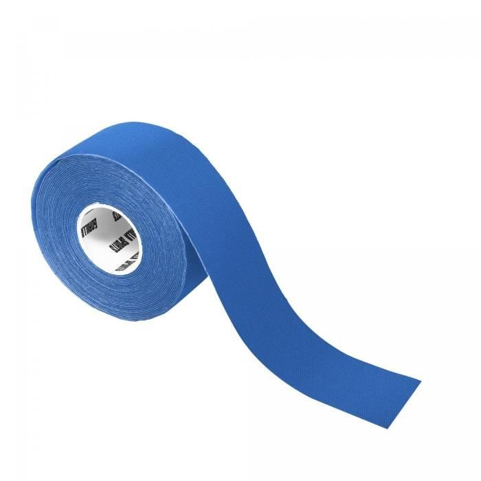 Bande de kinésiologie bleue océan - rouleau de 5 m - Largeur : 2,5 cm