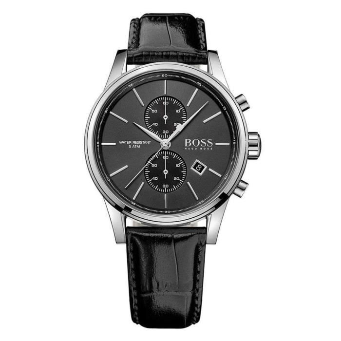 Hugo Boss - 1513279 - Jet - Montre Homme - Quartz Analogique - Cadran Noir - Bracelet