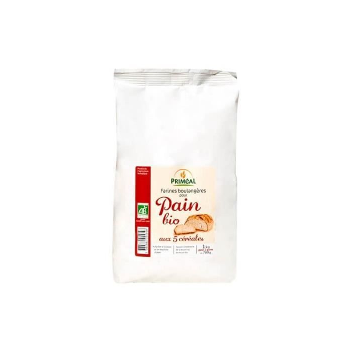 FARINE POUR PAIN AUX 5 CEREALES 1KG
