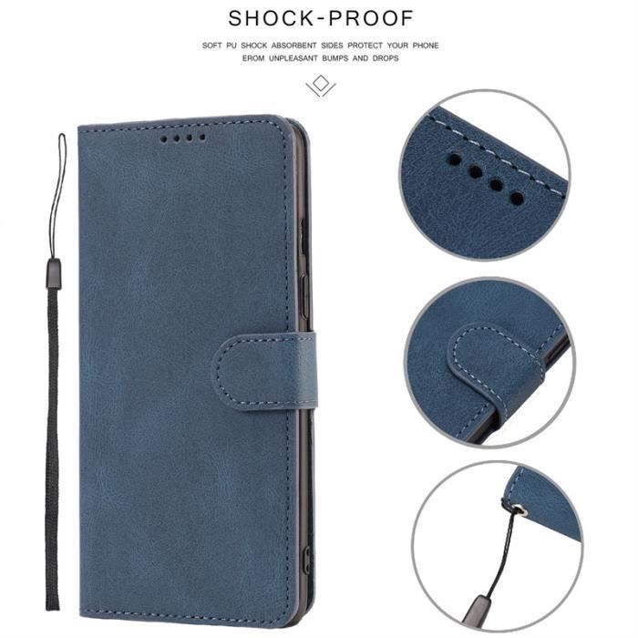 Housse Etui de luxe Portefeuille Porte Carte Et Billet pour Apple iPhone 7 Plus-8 Plus 5.5-(Housse Luxe bleu) MYSYR8