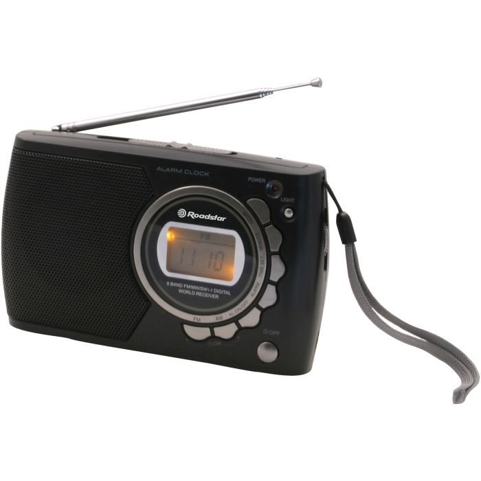 ROADSTAR TRA 2362 Radio De Voyage Multibandes - Pll - 10 Gammes : 10 Sw/Mw - Fonctions Montre/Réveil - Sortie Casque
