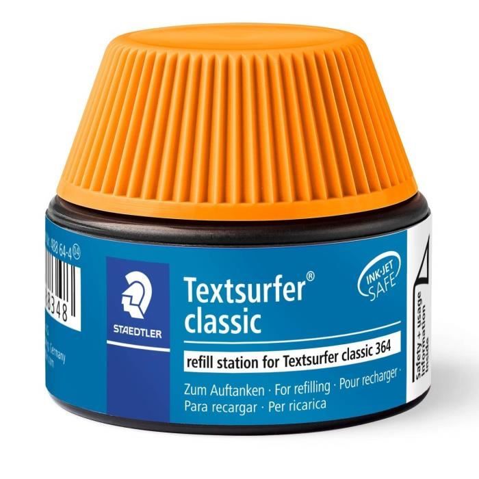 Textsurfer® classic 488 64 - Flacon recharge 30 ml pour surligneur 364 orange