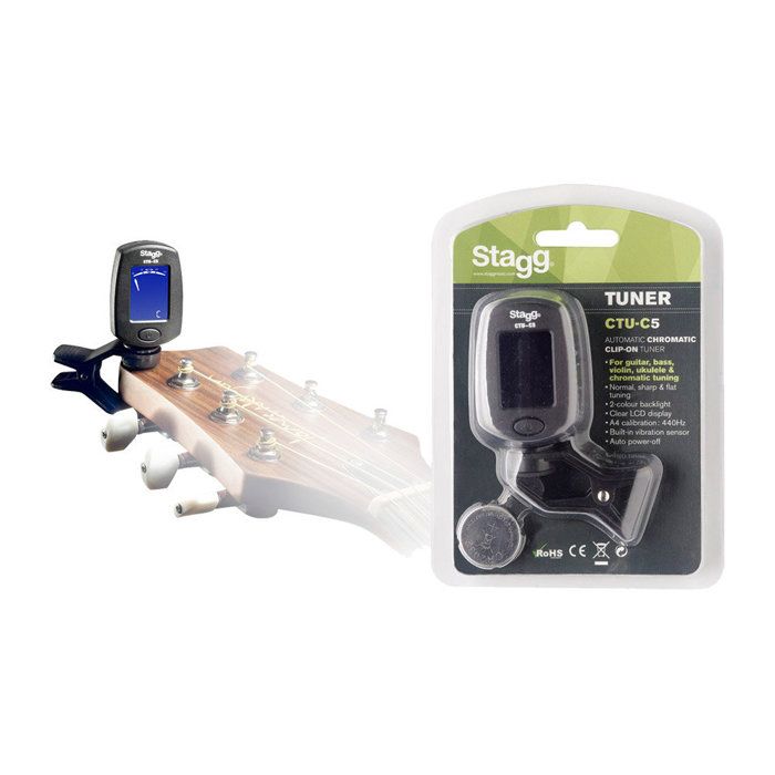 Stagg CTU-C5 - Accordeur guitare violon ukulel…