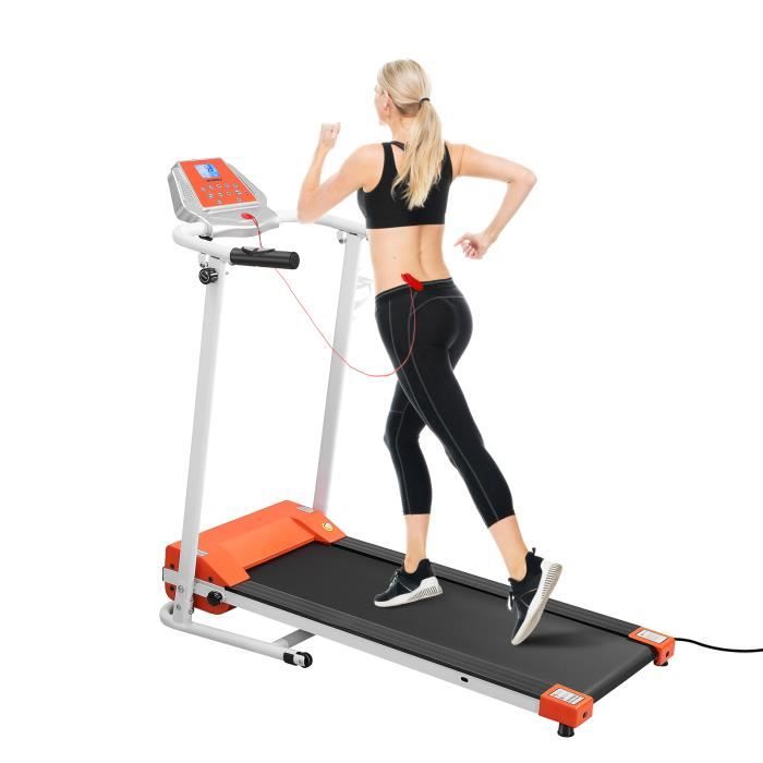 tapis de course pliable 1.5HP 1-10 km/h 12 programmes tapis de marche electrique pour appartement