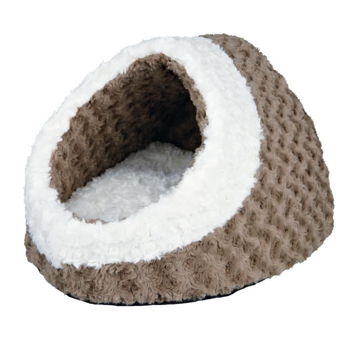 TRIXIE Abri douillet Kaline 35x26x41cm - Taupe et crème - Pour chien