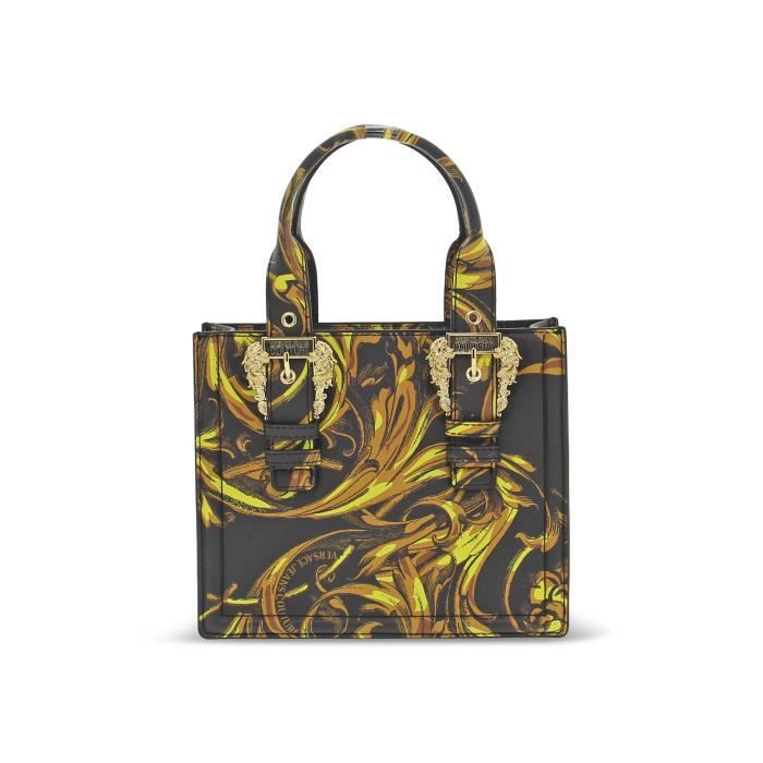 SAC A MAIN VERSACE JEANS COUTURE BFM SNM en saffiano noir multicolore Femme