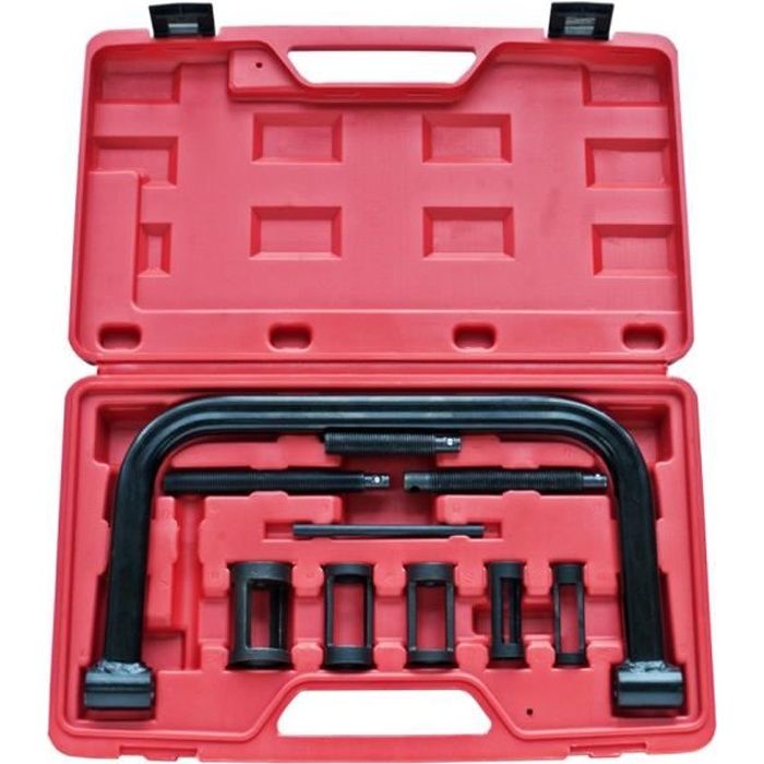 vidaXL Kit de 10 outils de compresseur de ressort à valve