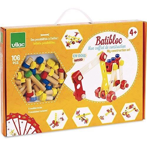 Vilac - 2139 - Jeu De Construction - Mon Coffret - Batibloc 2139