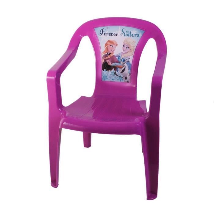 chaise monobloc Reine des Neiges Disney