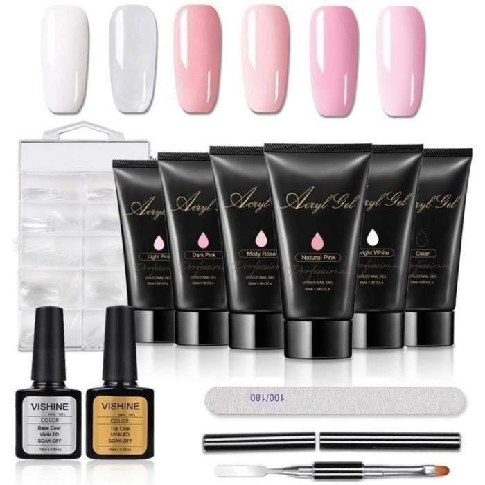 RY27451-Polygel Kit Complet pour le Poly Gel Extension Builder Gel UV le Constructeur Kit dExtensions d les Kit Manucure Semi P3