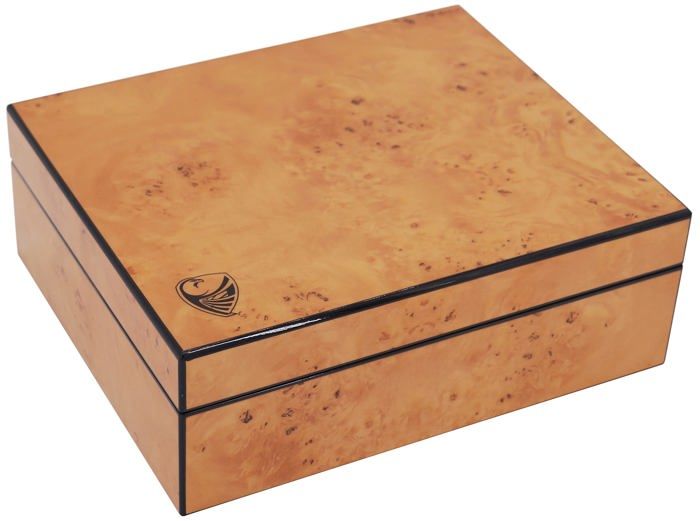 Boîte à montres Germanus 608 - 8 compartiments intérieur velours marron