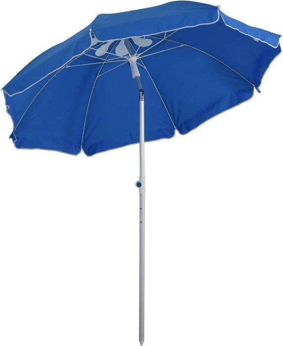 Parasol Inclinable 1,80m De Diamètre - Toile Polyester Résistante UV 35+ | Pour Jardin, Terrasse, Plage - 5