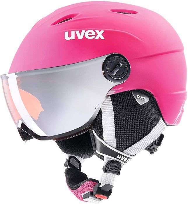 Casque De Ski Uvex Viti Enfant - Taille 51-55 Cm, Blue Bear, Protection Renforcée
