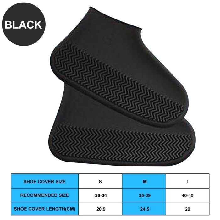 Surchaussures De Pluie Imperméables Et Anti-neige Réutilisables Pour Homme Et Femme
