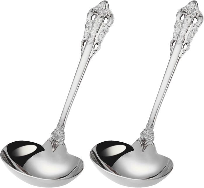 Cuillère En Acier Inoxydable Pour Nappage De Sauce Avec Bec Verseur