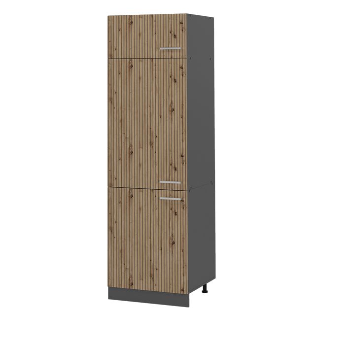 Armoire pour frigo R-Line 60cm Chêne Artisan/Anthracite Vicco 49101