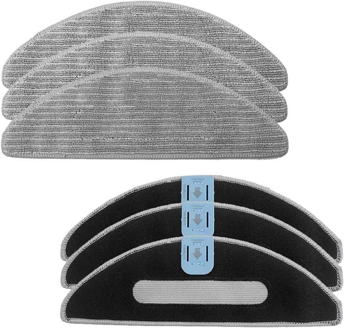 Lot De 4 Serpillères De Rechange Pour Robot Aspirateur Hobot Legee Série 7 - Haute Absorption, Lavables