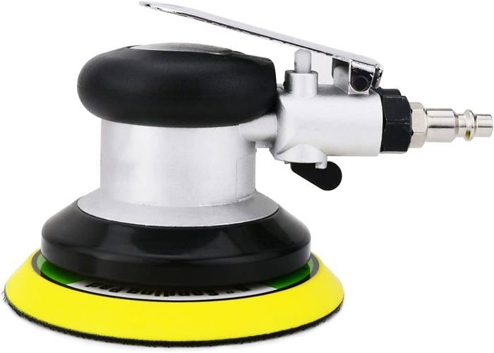 Polisseuse pneumatique à double action haute performance mini avec 13500 tr/min (Argent 125mm)