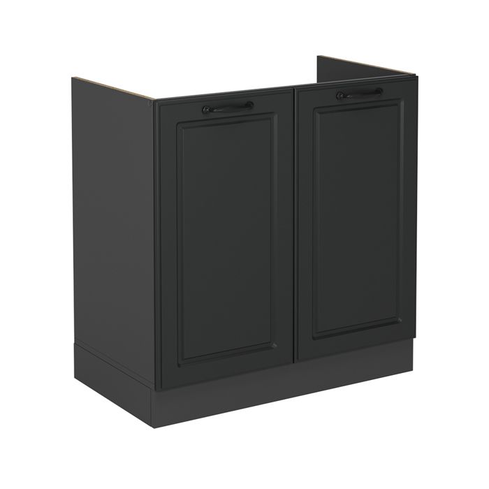 Meuble bas sous-évier R-Line 80cm sans PT Anthracite campagne/Anthracite Vicco 53486