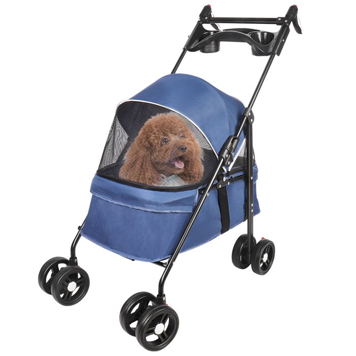 Meilleurs prix pour JEOBEST Poussette pour Chien et Chat 2 en 1 Pliante Chariot pour Chat Chiots Poussette pour Animaux Jusquà 30 kg
