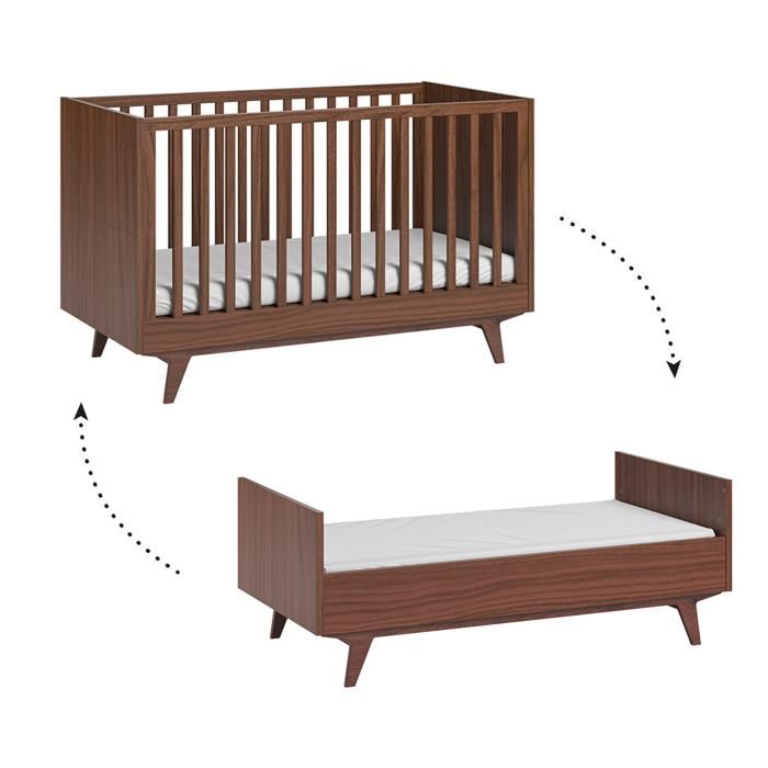Lit évolutif Vox - Mid - 144 x 75 x 90cm - Bois Lit évolutif Vox - Mid - 144 x 75 x 90cm - Bois