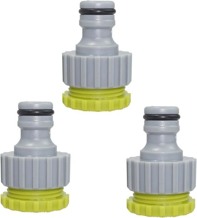 Raccords Rapides Pour Tuyau D'Arrosage En Laiton - 2 Pièces, Filetage 3/4" Mâle Et Femelle, Sans Outil