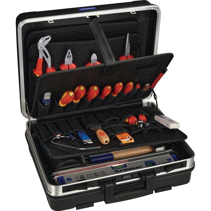 Assortiment d'outils pour électriciens - Benning - 46 pièces - Coffret ...