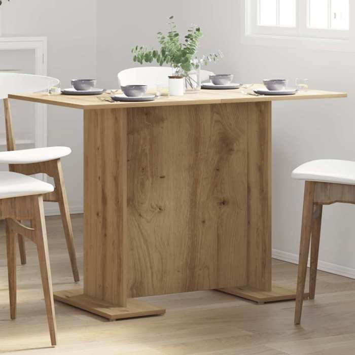 HTG@ Table de cuisine seule - Meuble de cuisine - chêne artisanal 110 x 60 x 75 cm - bois ingénierie ##266